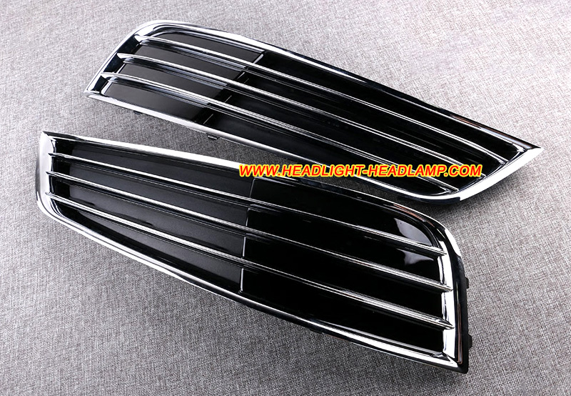 2010-2013 Audi A8 D4 Fog Light Lamp Bumper Trim Cover Bezel Grille Grill Case Cap