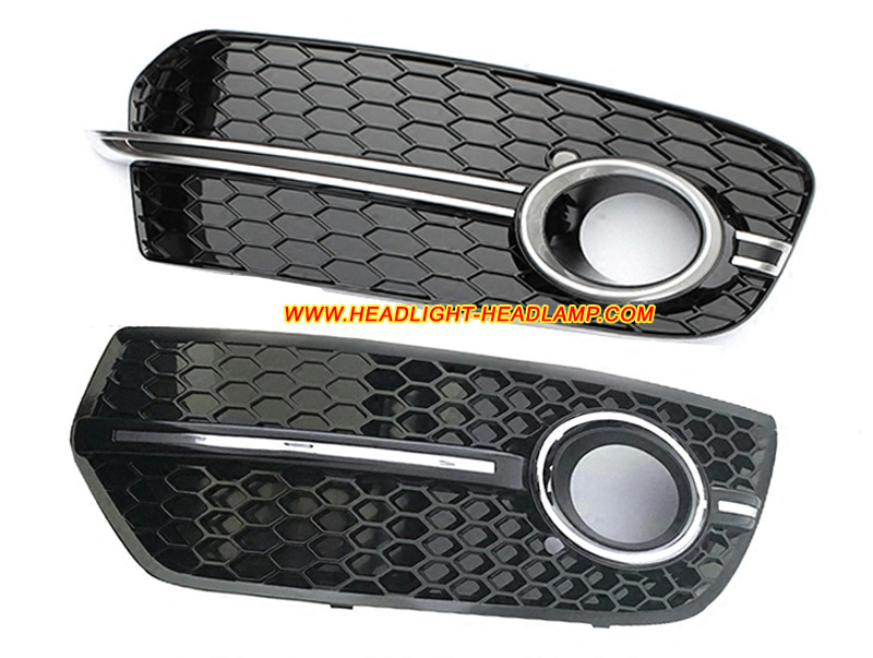 2008-2011 Audi Q5 8R QS5 Fog Light Lamp Bumper Trim Cover Bezel Grille Grill Case Cap