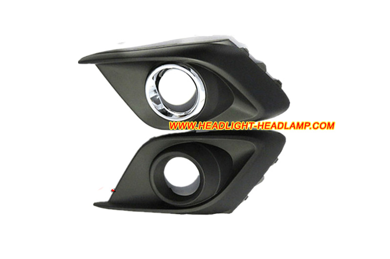 2013-2016 Mazda3 BM Fog Light Lamp Bumper Trim Cover Bezel Grille Grill Case Cap