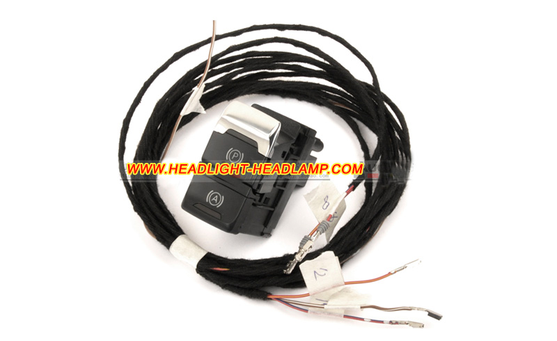 Audi A4 S4 A5 S5 Q5 Parking Brake Auto Hold Control Button Switch Button Harness Wires Cable 8K1927225C 8K1927225D 
