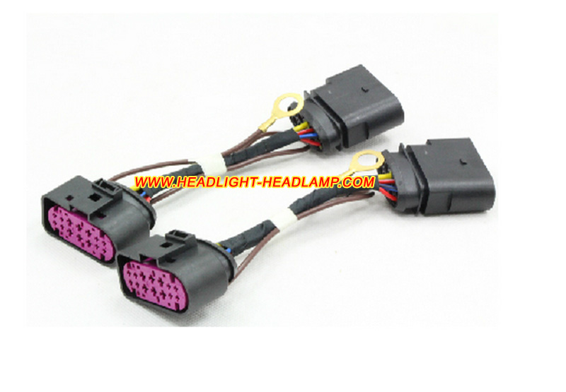 Audi A3 8X Standard Normal Halogen Headlight Upgrade To Xenon HID Headlamp Assembly Adapter Wiring Cable