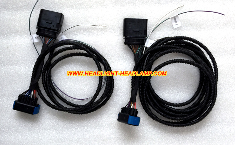 Audi A6 Standard Normal Full Halogen Xenon Headlight Upgrade To Full LED Headlamp Assembly Adapter Harness Wires Cable