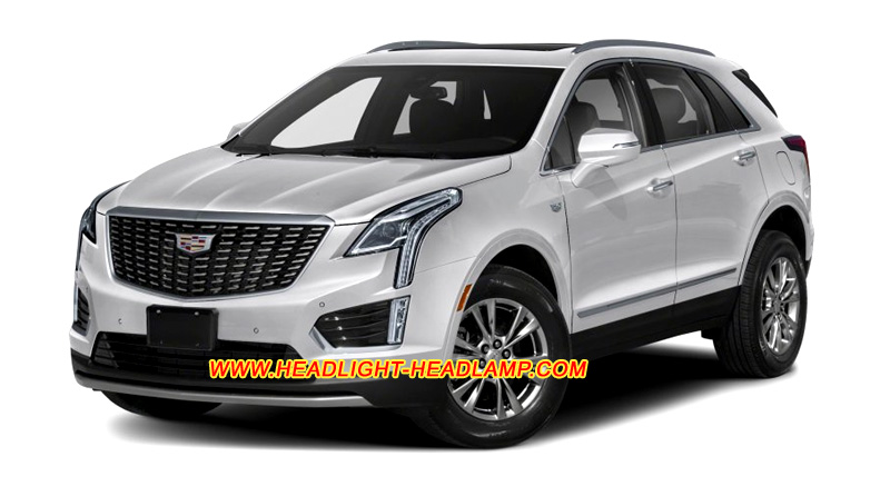 2016-2018 Cadillac XT5 Basic Standard Normal Halogen Headlight Swapping Upgrade To LED Headlamp Conversion Assembly Housing Adapter Wiring Harness Wires Cable