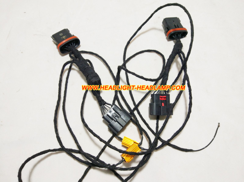 Ford Edge Standard Normal Halogen Headlight Upgrade To Full LED Headlamp Assembly Adapter Wiring Cable