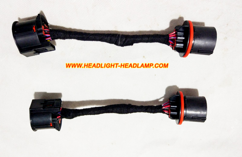 2016-2018 Jaguar F-Pace X761 SVR R-Sport Standard Normal Halogen Xenon Headlight Upgrade To Full LED Headlamp Assembly Adapter Wiring Cable