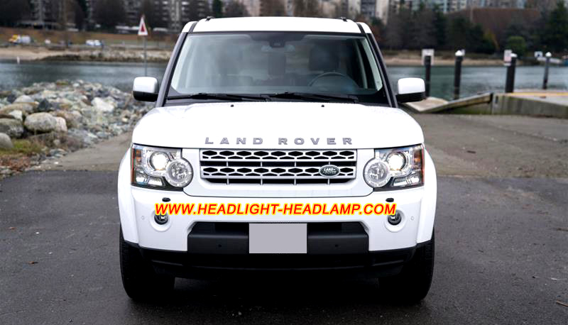 2009-2014 Land Rover Discovery LR4 L319 Standard Normal Halogen Headlight Retrofit Upgrade To HID Bi-Xenon Headlamp Conversion Assembly Housing Adapter Wiring Harness Wires Cable