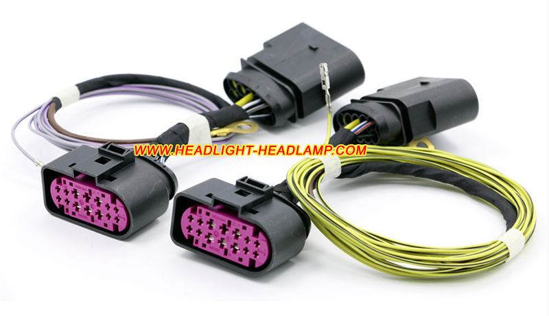 VW Golf Mk6 Standard Normal Halogen Headlight Upgrade To Xenon HID Headlamp Assembly Adapter Wiring Cable