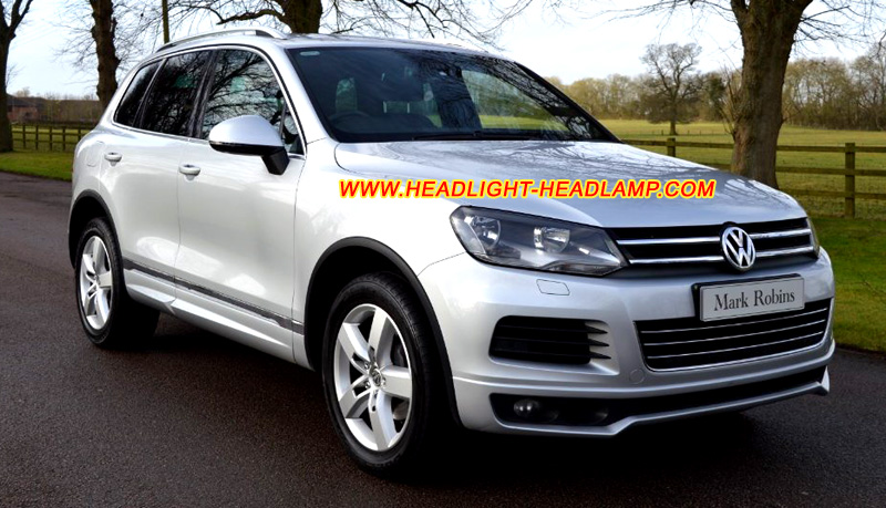 2010-2015 VW Volkswagen Touareg 7P5 Basic Standard Normal Halogen Headlight Swapping Upgrade To HID Xenon Headlamp Conversion Assembly Housing Adapter Wiring Harness Wires Cable