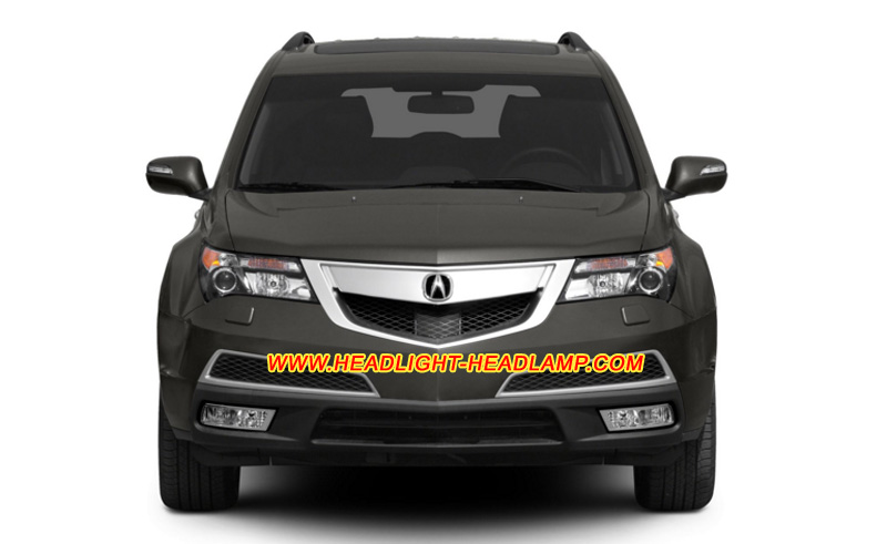 Acura MDX Headlight Lens Cover Yellowish Scratched Lenses Crack Cracked Broken Fading Faded Fogging Foggy Haze Aging Replace Repair