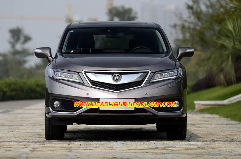 Acura RDX Full LED Headlight Lens Cover Yellowish Scratched Lenses Crack Cracked Broken Fading Faded Fogging Foggy Haze Aging Replace Repair Fix