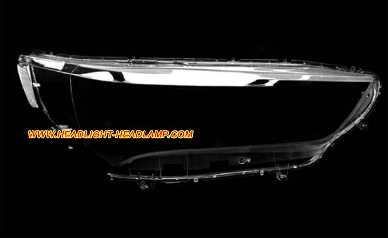 2018-2019 Acura TLX Full LED Headlight Lens Cover Foggy Yellow Plastic Lenses Glasses Replacement