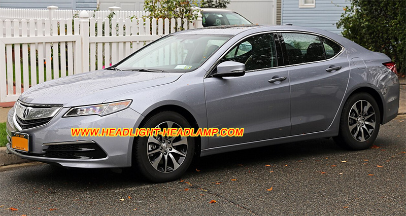 Acura TLX LED Headlight Lens Cover Yellowish Scratched Lenses Crack Cracked Broken Fading Faded Fogging Foggy Haze Aging Replace Repair Fix
