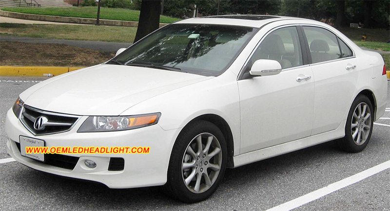 2006-2008 Acura TSX Headlight Housing Lens Cover Yellowish Scratched Lenses Crack Cracked Broken Fading Faded Fogging Foggy Haze Aging Replace Repair