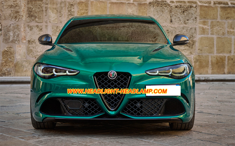 Alfa Romeo Giulia 952 LED Headlight Lens Cover Plastic Lenses Glasses Replacement Repair