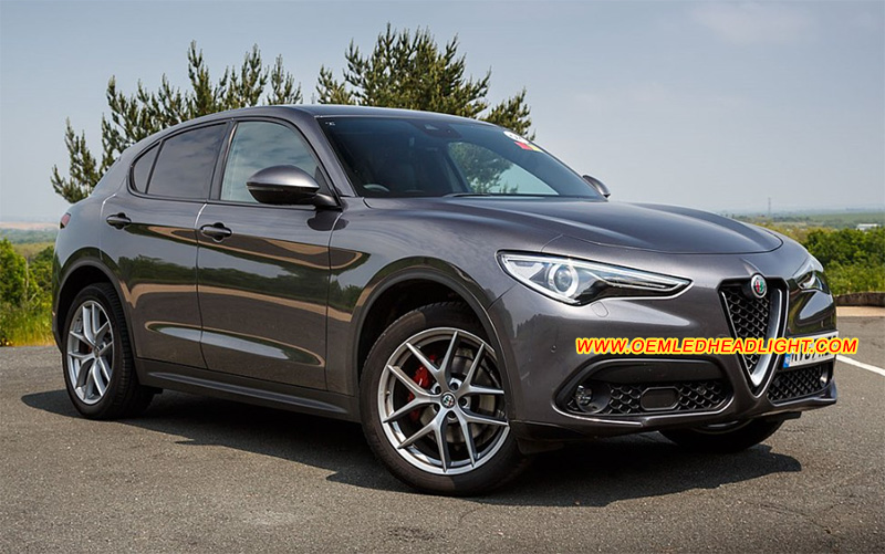 Alfa Romeo Stelvio 949 Xenon Headlight Housing Lens Cover Yellowish Scratched Lenses Crack Cracked Broken Fading Faded Fogging Foggy Haze Aging Replace Repair