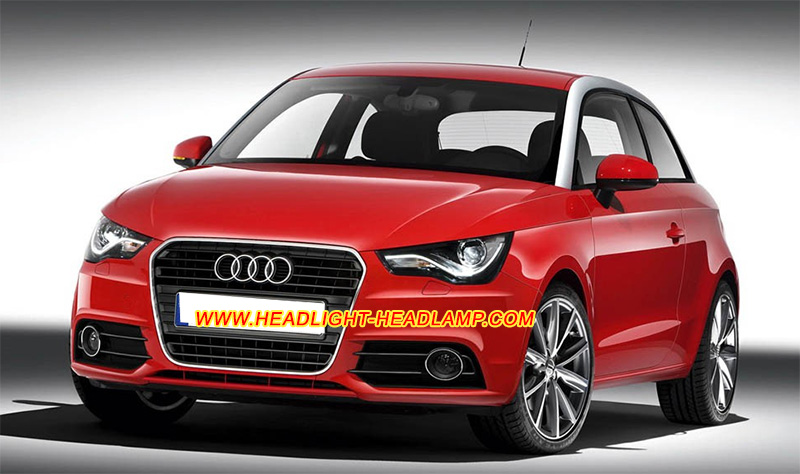 Audi A1 S1 HID Bi-Xenon Headlight Lens Cover Yellowish Scratched Lenses Crack Cracked Broken Fading Faded Fogging Foggy Haze Aging Replace Repair