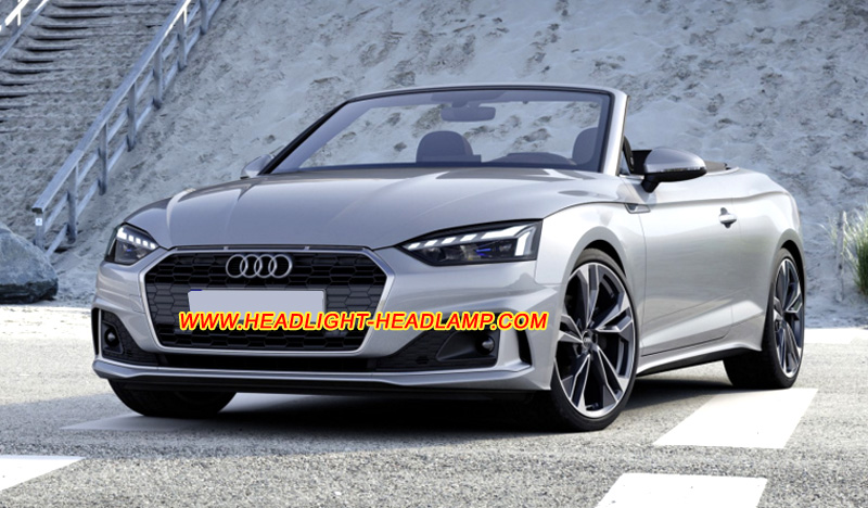 Audi A5 Cabriolet LED Laser Headlight Lens Cover Replace Repair