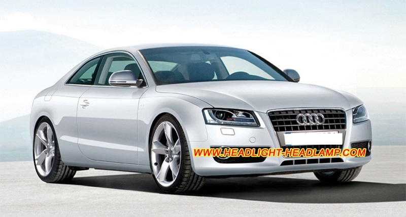 Left & Right Headlight Lens Covers For 2008-2012 Audi A5 S5 RS5 – Clear, Direct Fit