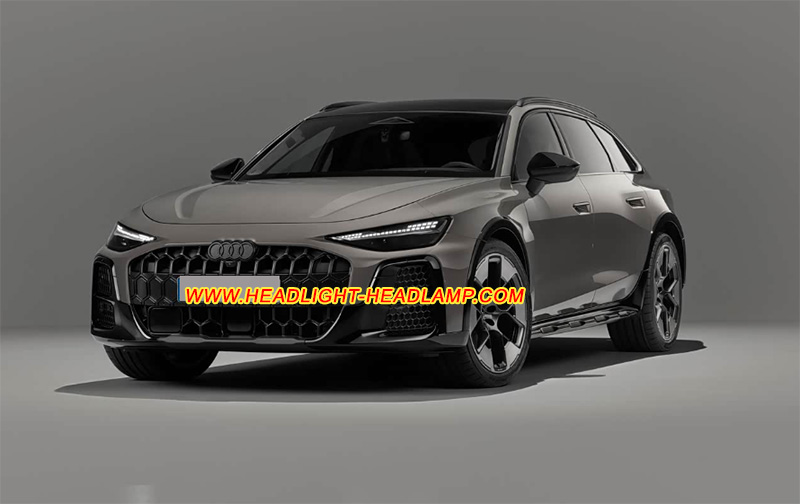 Audi A6 C9 S6 RS6 Allroad Quattro Digital Matrix Full LED Headlight Lens Cover Yellowish Scratched Lenses Crack Cracked Broken Fading Faded Fogging Foggy Haze Aging Replace Repair