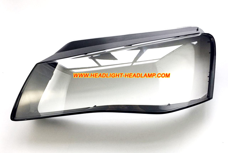 2010-2013 Audi A8 D4 Xenon HID Full LED Headlight Lens Cover Plastic Lenses Glasses Replacement Repair