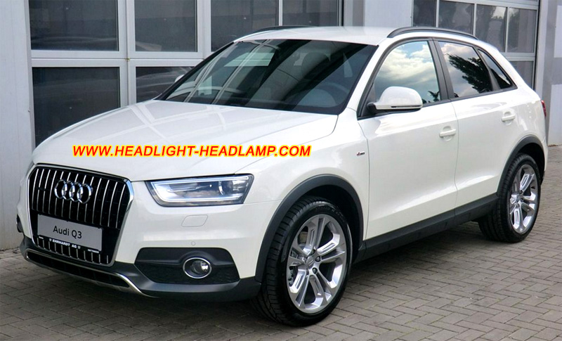 Audi Q3 Headlight Lens Cover Yellowish Scratched Lenses Crack Cracked Broken Fading Faded Fogging Foggy Haze Aging Replace Repair