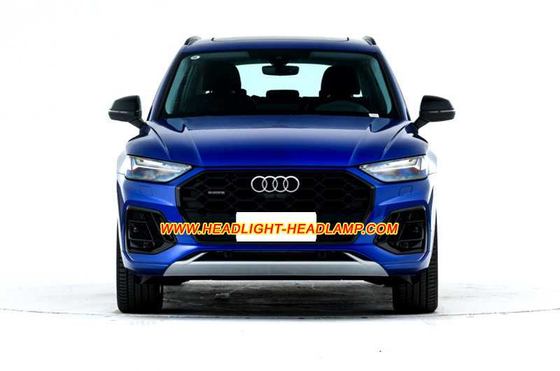 2021-2022 Audi Q5L Matrix LED Headlight Lens Cover Yellowish Scratched Lenses Crack Cracked Broken Fading Faded Fogging Foggy Haze Aging Replace Repair