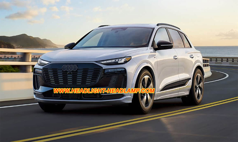 2025-2027 Audi Q6 Q6L Matrix LED Headlight Lens Cover Yellowish Scratched Lenses Crack Cracked Broken Fading Faded Fogging Foggy Haze Aging Replace Repair