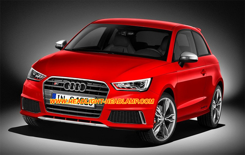 Audi A1 S1 OEM HID Bi-Xenon Headlight Lens Cover Yellowish Scratched Lenses Crack Cracked Broken Fading Faded Fogging Foggy Haze Aging Replace Repair