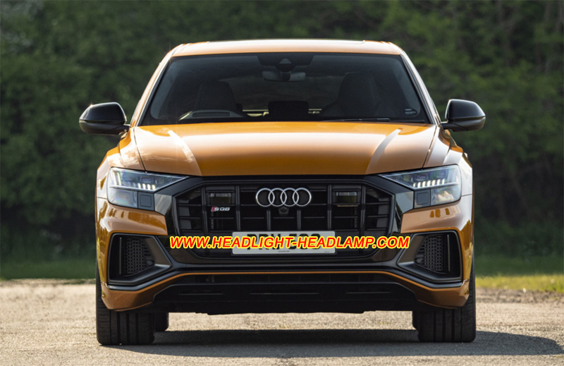 Audi SQ8 Matrix Full LED Headlight Lens Cover Yellowish Scratched Lenses Crack Cracked Broken Fading Faded Fogging Foggy Haze Aging Replace Repair