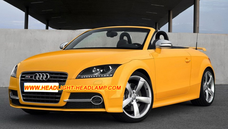 Audi TT RS Roadster Coupe HID Xenon Headlight Lens Cover Yellowish Scratched Lenses Crack Cracked Broken Fading Faded Fogging Foggy Haze Aging Replace Repair