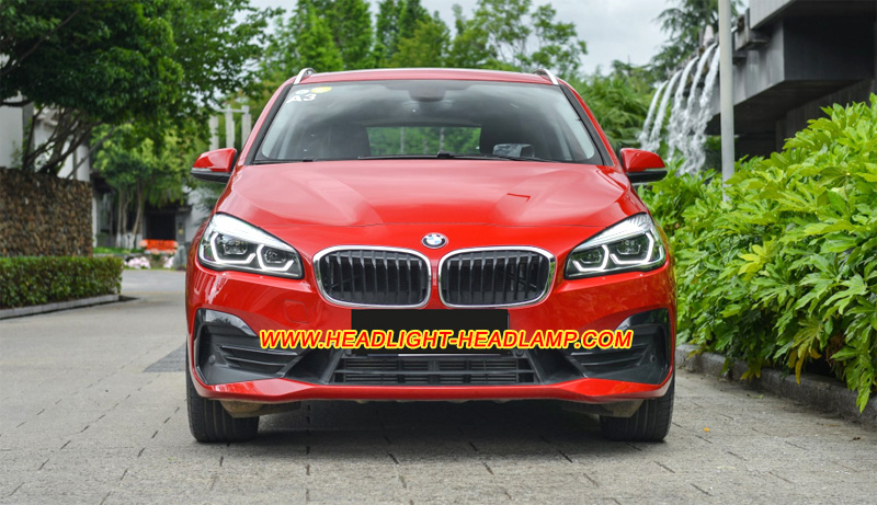 2019-2020 BMW 2Series F45 F46 Full LED Headlight Lens Cover Yellowish Scratched Lenses Crack Cracked Broken Fading Faded Fogging Foggy Haze Aging Replace Repair