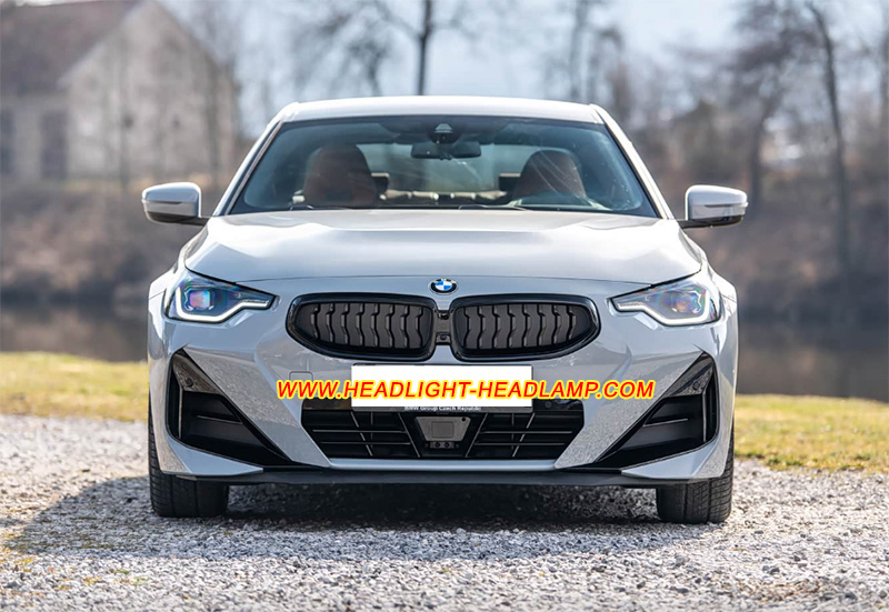 BMW 2Series G42 Coupe LED Headlight Lens Cover Yellowish Scratched Lenses Crack Cracked Broken Fading Faded Fogging Foggy Haze Aging Replace Repair