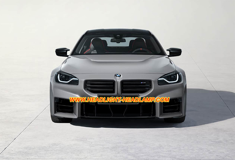 BMW 2Series G87 M2 LED Headlight Lens Cover Yellowish Scratched Lenses Crack Cracked Broken Fading Faded Fogging Foggy Haze Aging Replace Repair
