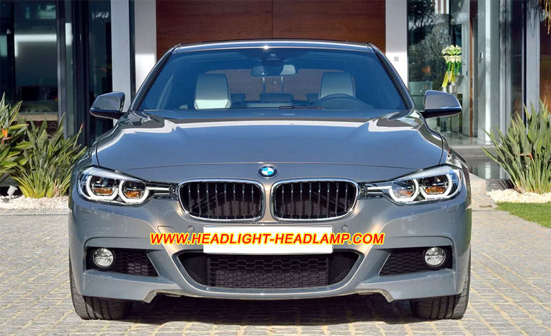 2016-2017 BMW 3Series Full LED Headlight Lens Cover Yellowish Scratched Lenses Crack Cracked Broken Fading Faded Fogging Foggy Haze Aging Replace Repair