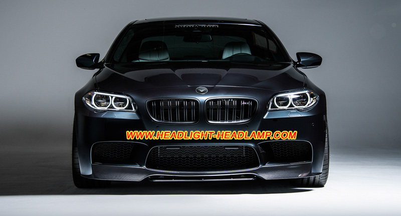 BMW 5Series F10 F11 F07 F18 M5 Full LED Headlight Lens Cover Yellowish Scratched Lenses Crack Cracked Broken Fading Faded Fogging Foggy Haze Aging Replace Repair