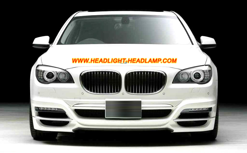 BMW 7Series F01 F02 F03 F04 Bi-Xenon HID Headlight Lens Cover Yellowish Scratched Lenses Crack Cracked Broken Fading Faded Fogging Foggy Haze Aging Replace Repair