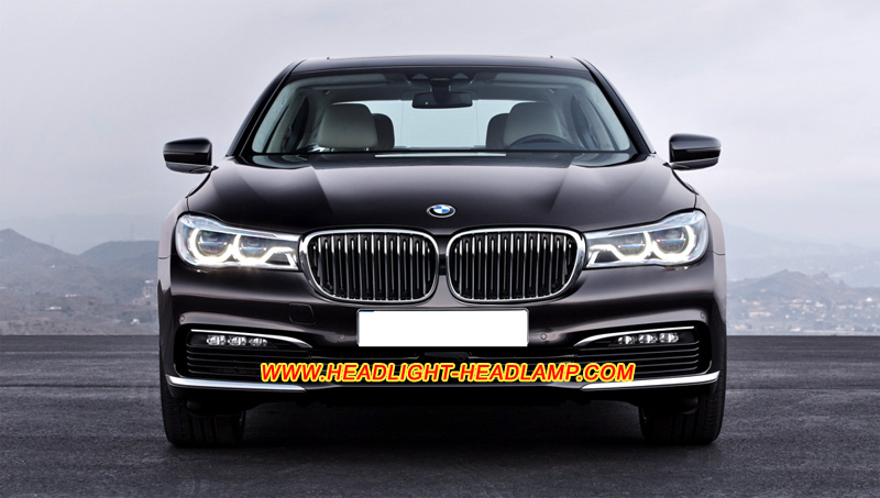 BMW 7Series G11 G12 Full LED Headlight Lens Cover Yellowish Scratched Lenses Crack Cracked Broken Fading Faded Fogging Foggy Haze Aging Replace Repair