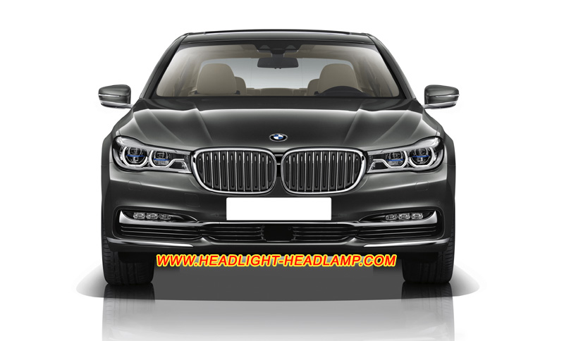 BMW 7Series G11 G12 Full LED Laser Headlight Lens Cover Yellowish Scratched Lenses Crack Cracked Broken Fading Faded Fogging Foggy Haze Aging Replace Repair