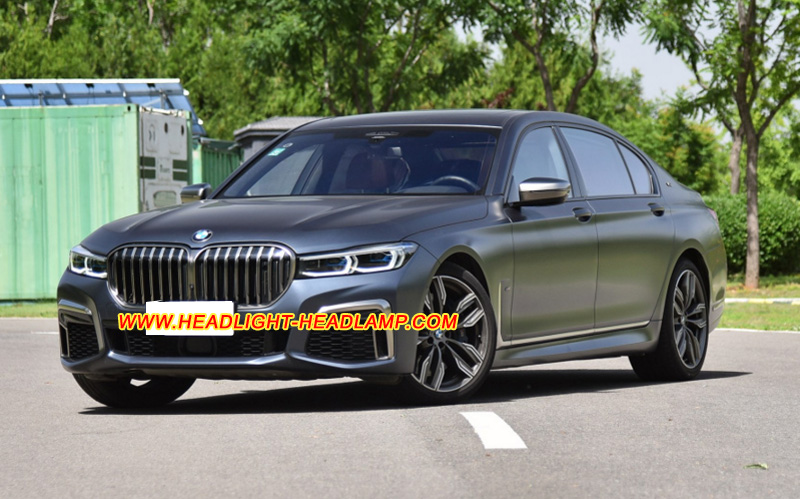 2016-2018 BMW 7Series G11 G12 LED Laser Adaptive Headlight Lens Cover Yellowish Scratched Lenses Crack Cracked Broken Fading Faded Fogging Foggy Haze Aging Replace Repair