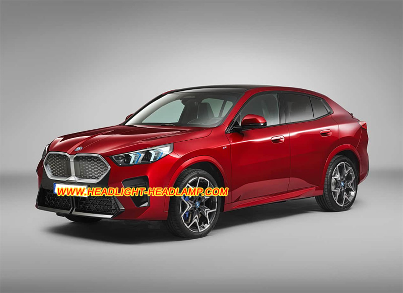 BMW X2 U10 M35i Adaptive LED Headlight Lens Cover Yellowish Scratched Lenses Crack Cracked Broken Fading Faded Fogging Foggy Haze Aging Replace Repair