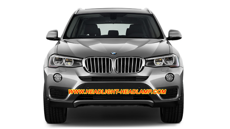 BMW X3 F25 Full LED Headlight Lens Cover Yellowish Scratched Lenses Crack Cracked Broken Fading Faded Fogging Foggy Haze Aging Replace Repair