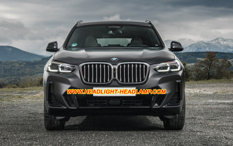 BMW X3 G01 LED Headlight Lens Cover Yellowish Scratched Lenses Crack Cracked Broken Fading Faded Fogging Foggy Haze Aging Replace Repair