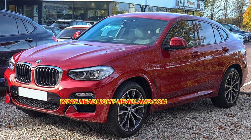BMW X4 G02 Xenon Headlight Lens Cover Yellowish Scratched Lenses Crack Cracked Broken Fading Faded Fogging Foggy Haze Aging Replace Repair