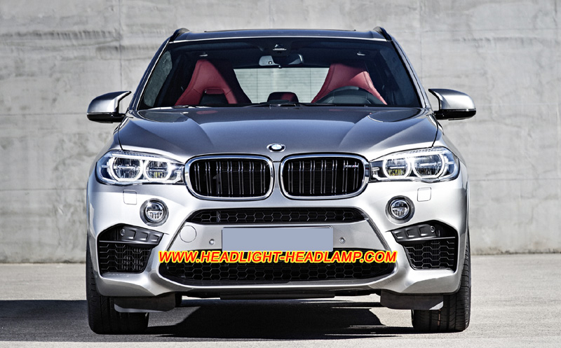 BMW X5M F15 Full LED  Adaptive Headlight Lens Cover Yellowish Scratched Lenses Crack Cracked Broken Fading Faded Fogging Foggy Haze Aging Replace Repair