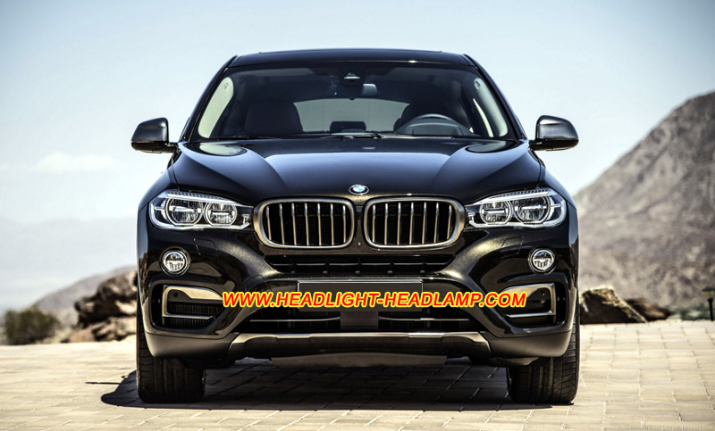 BMW X6 F16 Full LED Adaptive Headlight Lens Cover Yellowish Scratched Lenses Crack Cracked Broken Fading Faded Fogging Foggy Haze Aging Replace Repair
