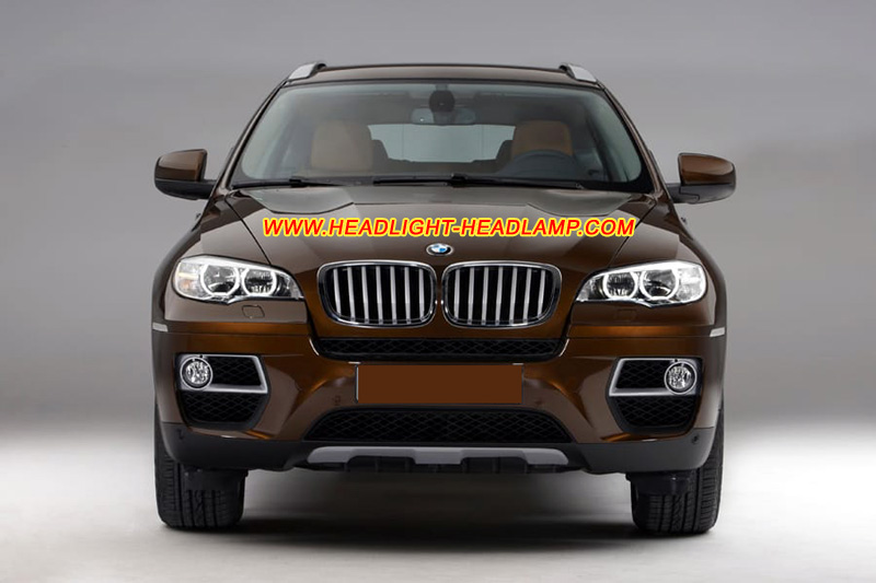 BMW X6 E71 Full LED Adaptive Headlight Lens Cover Yellowish Scratched Lenses Crack Cracked Broken Fading Faded Fogging Foggy Haze Aging Replace Repair