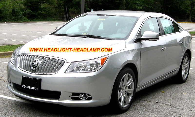 Buick LaCrosse Allure Headlight Lens Cover Yellowish Scratched Lenses Crack Cracked Broken Fading Faded Fogging Foggy Haze Aging Replace Repair