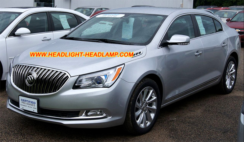 Buick LaCrosse Facelift Headlight Lens Cover Yellowish Scratched Lenses Crack Cracked Broken Fading Faded Fogging Foggy Haze Aging Replace Repair