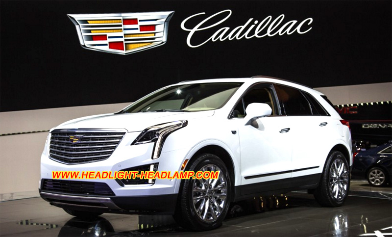 Cadillac XT5 Headlight Lens Cover Yellowish Scratched Lenses Crack Cracked Broken Fading Faded Fogging Foggy Haze Aging Replace Repair