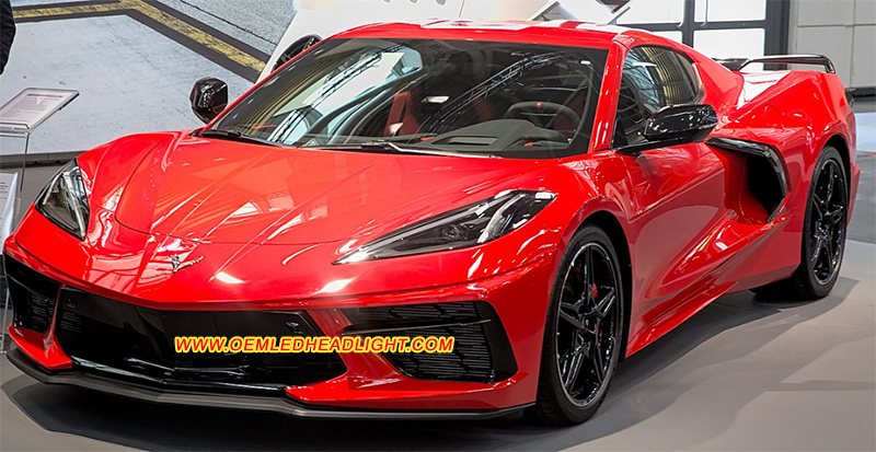 Chevrolet Corvette C8 Headlight Housing Lens Cover Yellowish Scratched Lenses Crack Cracked Broken Fading Faded Fogging Foggy Haze Aging Replace Repair